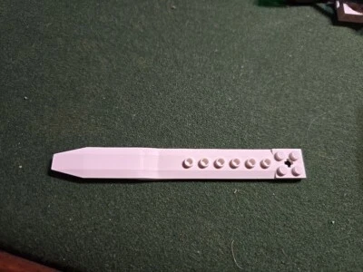 Lego Part 62743 Plate with Angled Side Extensions Rotor Blade -- White - Image 1 of 2