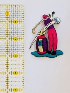 Golf Golf Patch Sport Applikation Swing Putt bunt - Bild 1 von 2