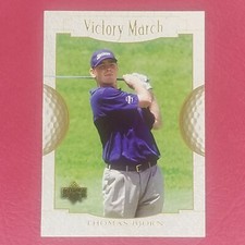 Thomas Bjorn 2001 Upper Deck Golf Victory March card #170