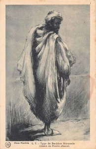 Maroc - Type de berbère marocain - Dessin du peintre Abascal - Ed. Flandrin 5F - Imagen 1 de 2
