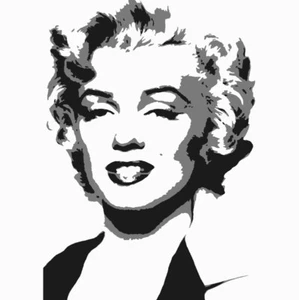 Marilyn Monroe Múltiple Capa Estarcido - Pintura Arte - Plástico Reutilizable - Imagen 1 de 7