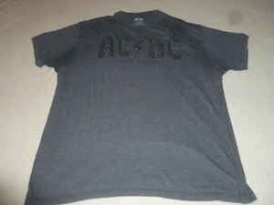 AC DC BACK IN BLACK TOUR KONZERT SHIRT GRÖSSE 2XL DUNKELGRAU HERREN T-SHIRT 2014 RETRO  - Bild 1 von 3