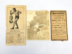 Harry Kid Zitronen Boxer Boxen Youngstown OH 2 Zeitungsanzeigen + Echtfoto ~ T120C - Bild 1 von 6