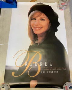 Nuevo póster original de concierto blanco de Barbra Streisand ""El concierto"" 1993/1994 22x34 - Imagen 1 de 4