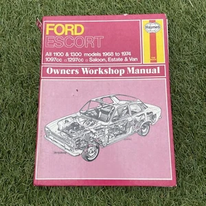 haynes Ford Escort All 1100 - 1300 models 1968 to 1974 Workshop Manual - Afbeelding 1 van 8