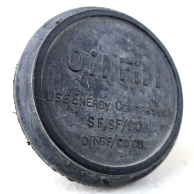 1971-1974 Corvette Rubber Push In Style Oil Fill Cap 350 71-72 454 71-74 NEW - Image 1 of 3