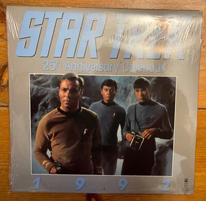 STAR TREK ORIGINAL SERIES 25TH ANNIVERSARY 1992 Calendar - New - Sealed KIRK - Picture 1 of 2