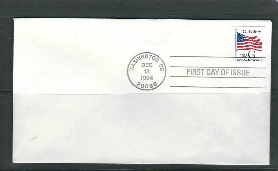US SC # 2887 USA Flag . G Black . FDC. Ready For Cachet - Image 1 of 1