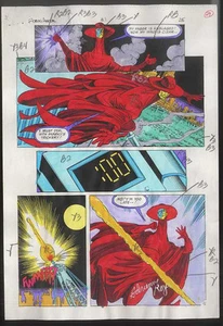 ROBIN ANNUAL #1 PAGE 25 ANARKY ULTIMATUM COLOR COMIC PRODUCTION ART SIGNED w/COA - Picture 1 of 1