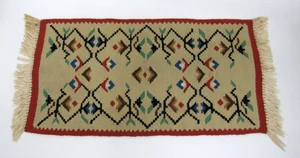 Vintage Native American Indian Woven Wool Table Runner - Picture 1 of 18