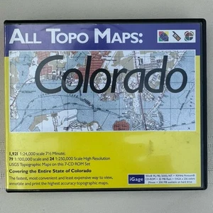 Toutes les cartes Topo : Colorado 6779 R2 iGage PC ordinateur Windows 95 98 2000 USG CD set - Photo 1/13