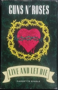 Guns N' Roses - Live And Let Die 1991 UK SINGLE Geffen Records ~ GFSC 17 - Picture 1 of 5