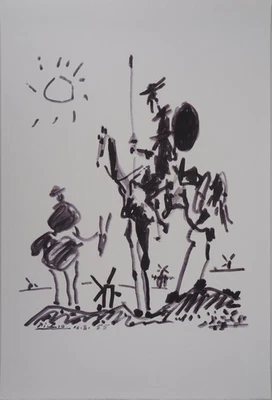 Pablo PICASSO: Don Quijote - Signierte Lithographie - Bild 1 von 4