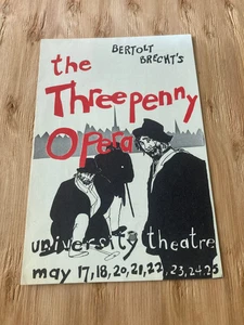 Ópera de tres centavos BERTOLT BRECHT / Teatro Universitario Oregón años 60 DOUGLAS OSMONT - Imagen 1 de 2