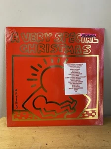 1987 A Very Special Christmas Vinyl LP Keith Haring Cover Madonna U2 SEALED Hype - Picture 1 of 7