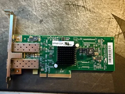 4x LOT Dual-Port 10Gb SFP+ PCIe NICs Intel Broadcom Solarflare SFN5122F SFN6122F - Image 1 of 4