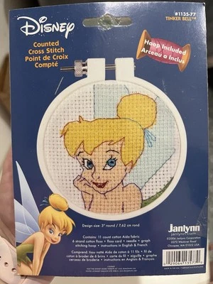 Janlynn Disney Hadas Campanilla Contado Punto de Cruz Kit NUEVO Foto 1 de 4