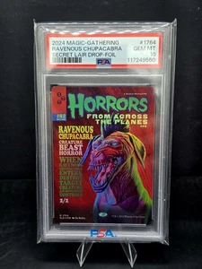 2024 Magic The Gathering Secret Lair Ravenous Chupacabra Foil PSA 10 - Picture 1 of 2
