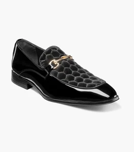 Stacy Adams Sprague Herren Schwarz Mokassinnaht Slipper Halbschuh 25732-001 - Bild 1 von 4