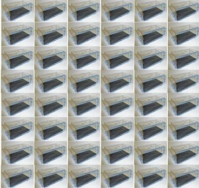 Set di 40 scatole vetrina altezza 8 cm + base per miniature 1/43 (furgone) - Immagine 1 di 4