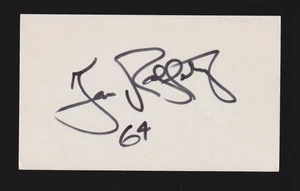 Tom Rafferty (debut 1976) Penn St Cowboys autógrafo firmado automático 3x5 índice certificado de autenticidad - Imagen 1 de 1