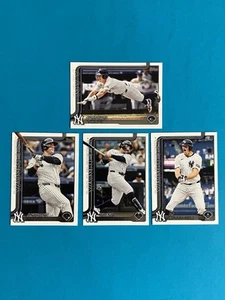 2025 Topps New York Yankees Baseball Card Lot Volpe Grisham Rizzo LeMahieu - Picture 1 of 2