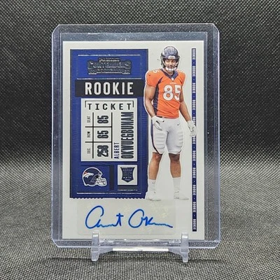 2020 Panini Contenders Rookie Ticket Variation Albert Okwuegbunam #191 RC Auto  - Image 1 of 2
