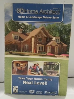 Encore 3D Home Architect Home & Landscape Deluxe Suite 2008 WIN/MAC DVD - Image 1 of 4