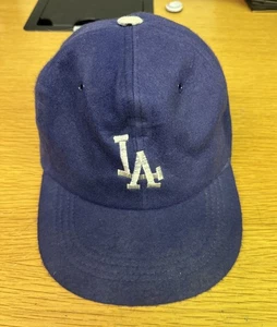 Gorra de rayón de lana vintage ajustada de los Dodgers de Los Ángeles años 50 60 MLB juvenil - Imagen 1 de 6