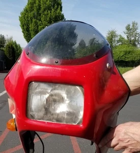 TARGA Full Fairing Set HONDA Hawk NT650 GT Red With Headlight Signals & Hardware - Picture 1 of 10