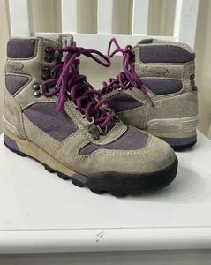 Vintage Vasque Alpha Damen grau lila Wildleder Leder Wanderschuhe Größe 8 7595 - Bild 1 von 10