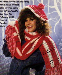 PRETTY Scarf & Beret/Apparel/Crochet Pattern INSTRUCTIONS ONLY - Picture 1 of 1