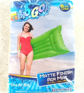 NEW Lounge Pool Float 6 feet x 27 inches Green - Picture 1 of 3