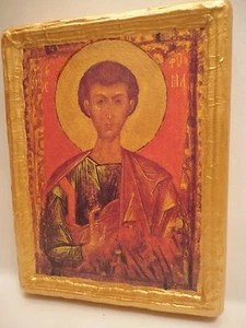 Saint Apostle Thomas Rare Ecclesiastical Eastern Orthodox Religious Icon Art - Picture 1 of 10