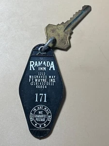 Ramada Inn Hotel Motel Zimmer Schlüsselanhänger & Schlüsselfuß Wayne Indiana #171 - Bild 1 von 2