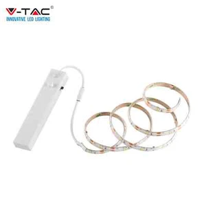STRIP LED PER ARMADI A BATTERIA SENSORE LUCE CALDA V-TAC - Foto 1 di 5