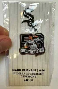 STADIUM GIVEAWAY MARK BUEHRLE NUMBER RETIREMENT PIN 6/24/17 - Picture 1 of 2