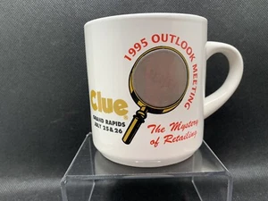 Vintage 1995 Hasbro Games Group Becher Tasse Clue Meijer Heat Changing Outlook Logo - Bild 1 von 9