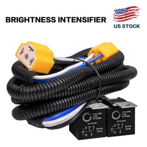 H4 LED Headlight Brightness Intensifier Wiring Harness for Chevy Express Cargo - Picture 1 of 12