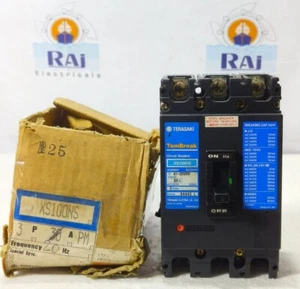 TERASAKI TEMBREAK XS100NS 20A 3POLE AC600V DC250V CIRCUIT BREAKER MCCB FREE SHIP - Picture 1 of 9