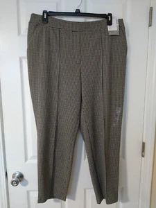 Nine West Relaxed Crop Pants   Size XXL  Black/Off White    New $48  (GT002K) - Picture 1 of 9