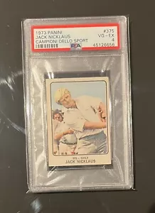 Panini Campeones Deportivos 1973 Nicklaus RC SP #375 rara tarjeta de novato PSA 4 - Imagen 1 de 2