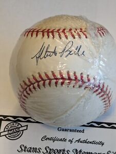 Albert Belle (Indians) Signed Rawlings American League Baseball COA