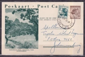 SOUTH AFRICA. 1959/Sasolburg, illustrated PS card/uprated. - Picture 1 of 2