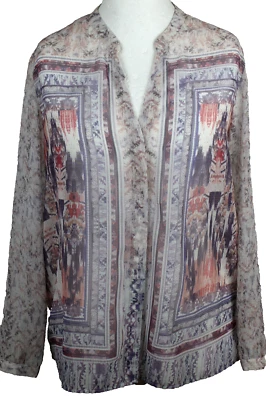 H&M Blusa Túnica Transparente Mujer Gr.40, Muy Buen Estado - Imagen 1 de 4