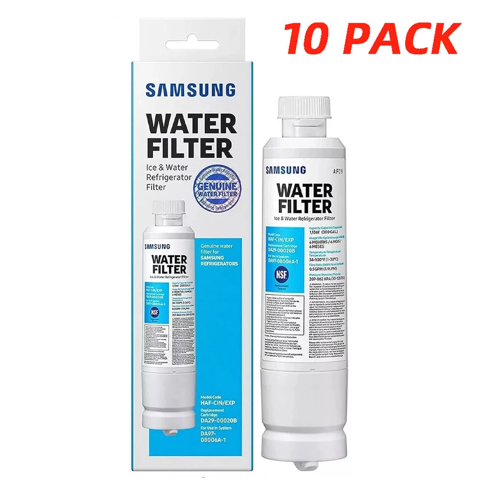 10PACK Genuine New Samsung DA29-00020B HAF-CIN/EXP Refrigerator Water Filter - Image 1 of 4