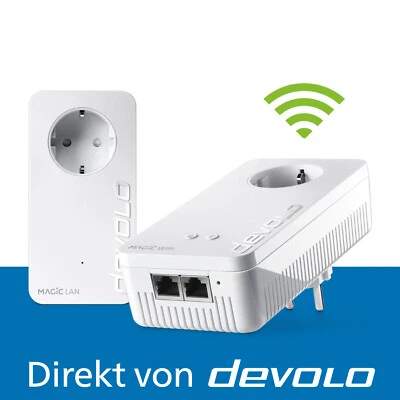devolo Magic 2 WiFi next Powerline Mesh WLAN Verstärker 2x Adapter - Bild 1 von 4