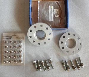 H & R PORSCHE 996 997 991 WHEEL SPACER 14 mm x 2 SILVER 100 % GERMAN 36957161 - Picture 1 of 20
