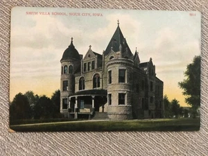 Smith Villa High School Sioux City Iowa Postcard 1909 - Picture 1 of 1