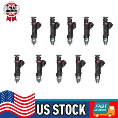 10X Inyector de combustible FJ766 para Lincoln Town Car Mercury Grand Marquis 4,6 L V8 2005 Foto 1 de 4